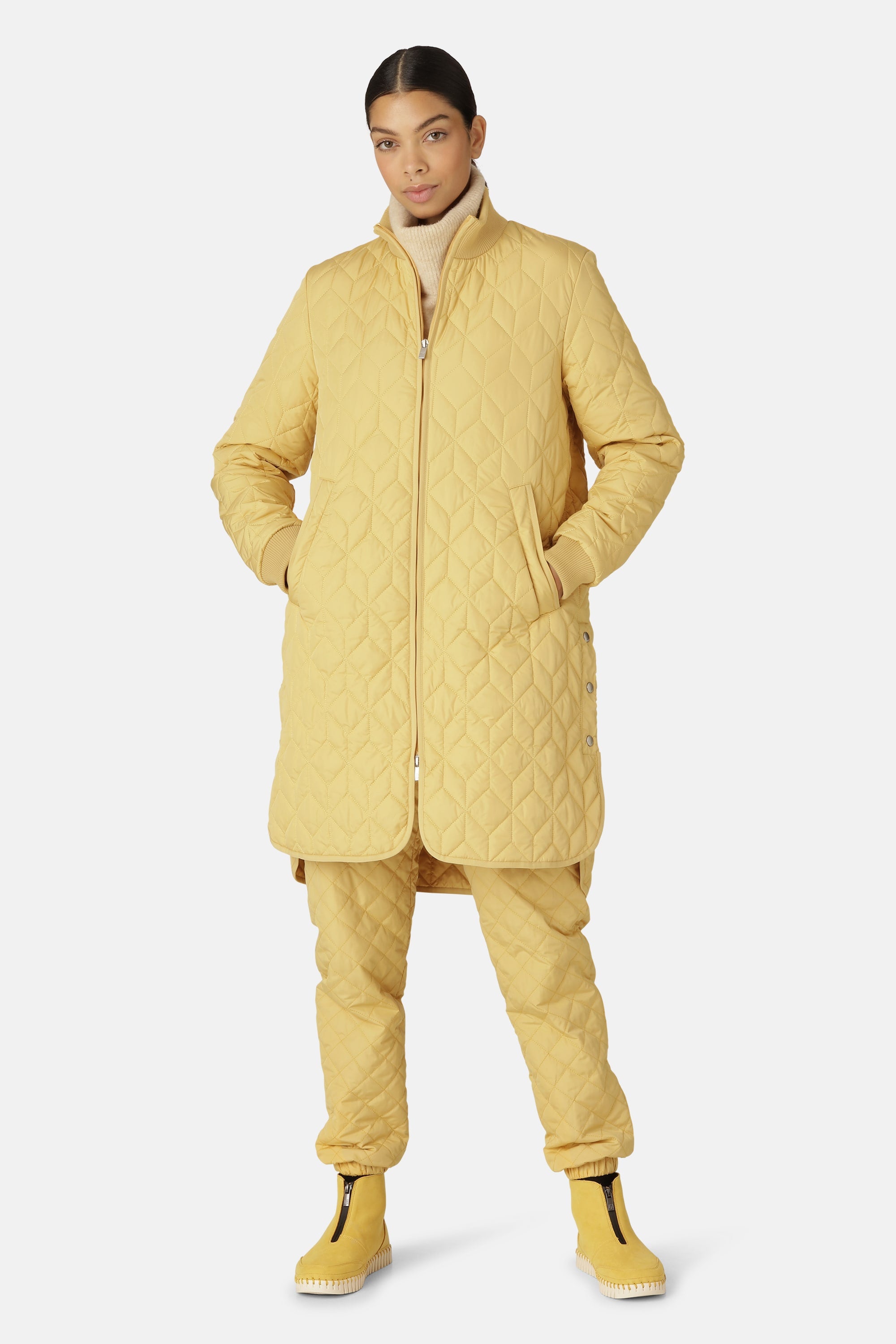 Chaqueta Larga Acolchada - Marigold